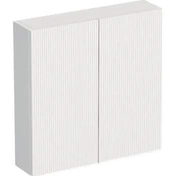 Koupelnový nábytek Koupelnová skříňka závěsná Intedoor TRENTA bílá matná 60 x 60 x 15 cm TRE HZ 60x15 2D W A8916