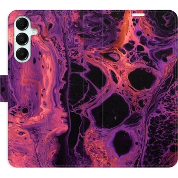 Pouzdro na mobilní telefon Flipové pouzdro iSaprio - Abstract Dark 02 - Samsung Galaxy A16 5G