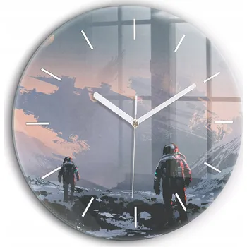 Hodiny Nástěnné hodiny Wallfluent šedé 60 cm