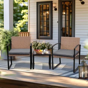 Zahradní sestava Set zahradního nábytku 3-dílný Avenberg BELFORD hnědá/šedá