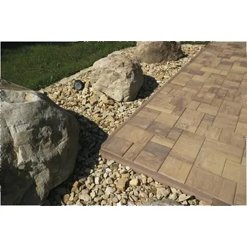 Zahradní obrubník Obrubník betonový zahradní 100 x 20 x 5 cm karamelová