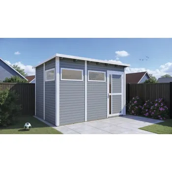 Zahradní stavba Zahradní domek Bertilo Pentus 3 včetně podlahy 337x234 cm světle šedý