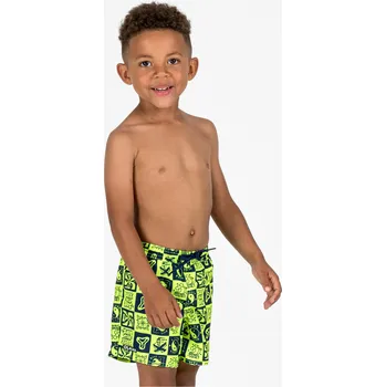 Pánské plavky DECATHLON Chlapecké surfařské kraťasy 100 7 LET ŽLUTÁ