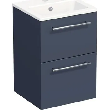 Koupelnový nábytek Koupelnová skříňka s umyvadlem Intedoor TRENTA 40 cm modrá marino matná TRE MINI 40 2Z S A9166