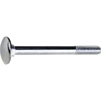 Šroub Šroub vratový M8x16, plochá široká půlkulatá hlava pevnost 4,8, zinek bílý, 150ks