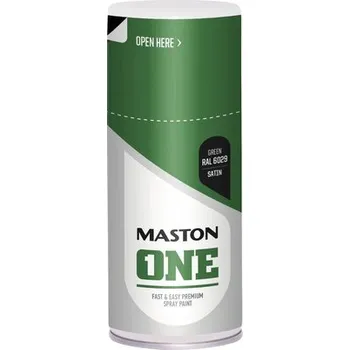 Barva ve spreji Lak ve spreji Maston ONE Satin Green RAL6029 mátově zelený 150 ml