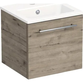 Koupelnový nábytek Koupelnová skříňka s umyvadlem Intedoor TRENTA 40 cm dub wellington TRE MINI 40 1Z S D370