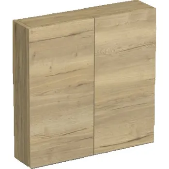 Koupelnový nábytek Koupelnová skříňka závěsná Intedoor TRENTA dub halifax přírodní 60 x 60 x 15 cm TRE HZ 60x15 2D B 80