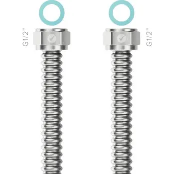 Vodovodní potrubí Nerezová trubka Merabell Ready! 1/2"x1/2" 50 cm