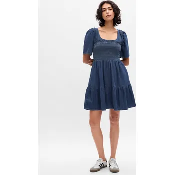 Dámské šaty GAP Džínové mini šaty - Dámské GAP modrá 2501714