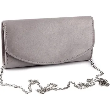 Kabelka Kabelka - psaníčko semišové - 5 šedá světlá