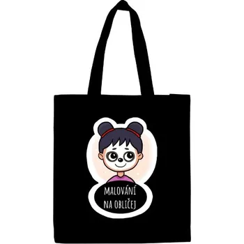 Pánská móda Velká plátěná taška s potiskem MALOVÁNÍ NA OBLIČEJ