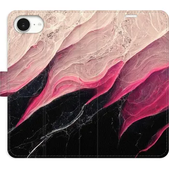 Pouzdro na mobilní telefon Flipové pouzdro iSaprio - BlackPink Marble - iPhone 16e