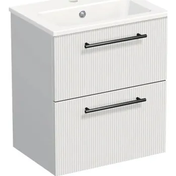 Koupelnový nábytek Koupelnová skříňka s umyvadlem Intedoor TRENTA 50 cm bílá matná TRE MINI 50 2Z B A8916