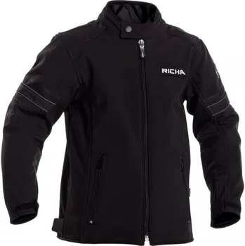 Moto bunda Dětská moto bunda RICHA TOULON 2 SOFTSHELL JUNIOR černá - Velikost 152