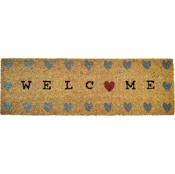 Kokosová rohožka Welcome Hearts 25 x 75 cm