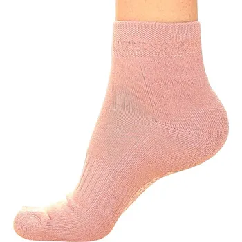 Dámské ponožky ponožky Converse Puff Logo Quarter Real Dry Sole Half Cusion 2 Pack - E1353P/Horizon Pink/Light Grey Heather 37-42