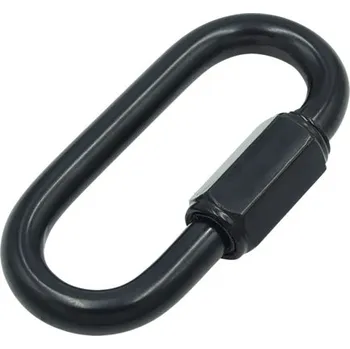 Karabina se zámkem 4 mm černá