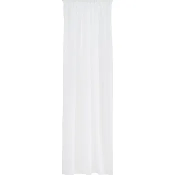 Záclona s putky Voile jednoduchá bílá 140x245 cm