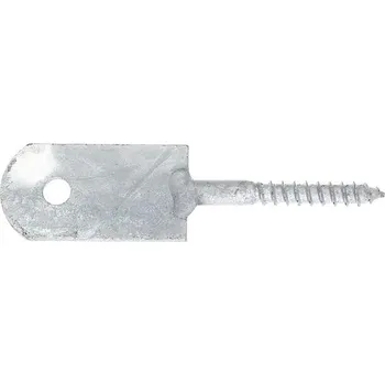 Příslušenství pro plot Držák plotového pole spona k našroubování 120x30 mm závit do dřeva žárem pozinkovaný