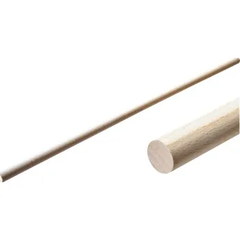 Nábytkové kování Kulatina 25x1000mm hladký buk GP 10 ks