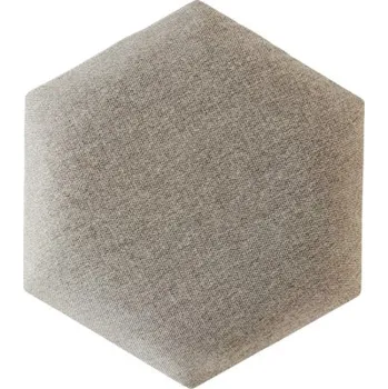 Obklad Čalouněný nástěnný Soft panel Luna 15 světle šedý úhlopříčka 30 cm
