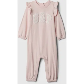 Kojenecký overall GAP Baby overal s logem - Holky GAP krémová 2660232