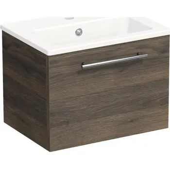 Koupelnový nábytek Koupelnová skříňka s umyvadlem Intedoor TRENTA 50 cm dub tabák gladstone TRE MINI 50 1Z S 25