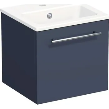 Koupelnový nábytek Koupelnová skříňka s umyvadlem Intedoor TRENTA 40 cm modrá marino matná TRE MINI 40 1Z S A9166