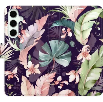 Pouzdro na mobilní telefon Flipové pouzdro iSaprio - Flower Pattern 08 - Samsung Galaxy S24 FE