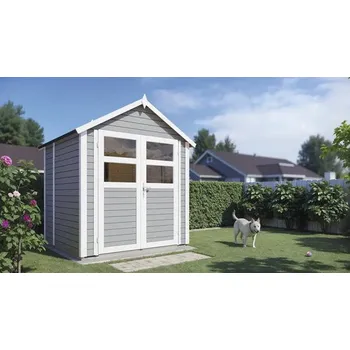 Zahradní domek Kůlna na nářadí Bertilo Kampen 2 světle šedá