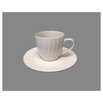 Šálek + podšálek bílý sd 6ks