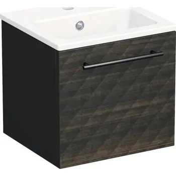 Koupelnový nábytek Koupelnová skříňka s umyvadlem Intedoor TRENTA 40 cm černohnědá TRE MINI 40 1Z B LR29