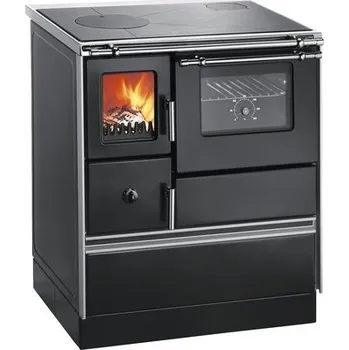 Sporák na tuhá paliva Wamsler K176FA-70 černý pro instalaci vpravo