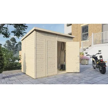 Zahradní domek Dřevěný zahradní domek Bertilo Timmo 4 přírodní 239 x 181 cm vč. podlahy