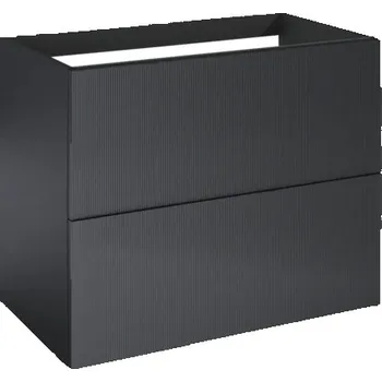 Koupelnový nábytek Skříňka pod umyvadlo Jungborn NONUS černá 800 x 635 x 453 mm