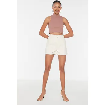Dámské kraťasy Dámské kraťasy Trendyol Denim Trendyol bílá 1256496