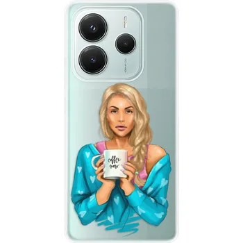 Pouzdro na mobilní telefon Odolné silikonové pouzdro iSaprio - Coffe Now - Blond - Xiaomi Redmi Note 14 5G