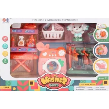 Hračka pro nejmenší PRÁDELNA Hrací Set - Ideální pro Holčičky - HRAČKY PRO DĚTI - Robustní provedení