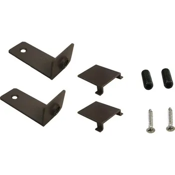 Příslušenství pro plot L úchyt s krytem a šrouby hnědý