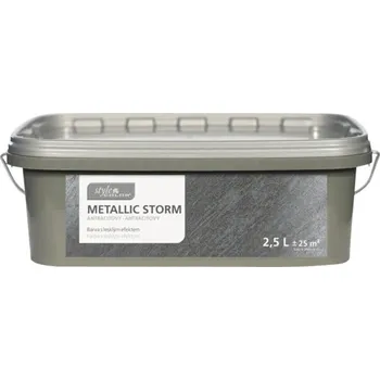 barva na zeď StyleColor StyleColor Metallic Storm 2,5 l antracit antracit