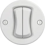 Vypínač KLIKLAP ř.6+6 schodišťový, keramická bílá (bez rámečku)