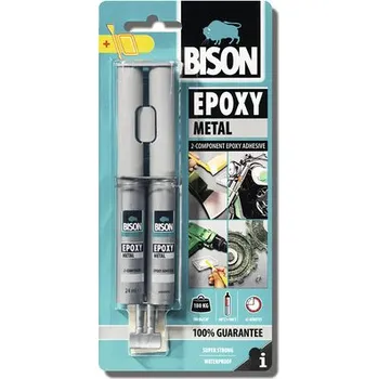 Průmyslové lepidlo BISON Lepidlo speciální Epoxy Metal dvousložkové na kov 24ml