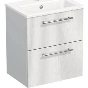 Koupelnový nábytek Koupelnová skříňka s umyvadlem Intedoor TRENTA 50 cm bílá matná TRE MINI 50 2Z S A8916