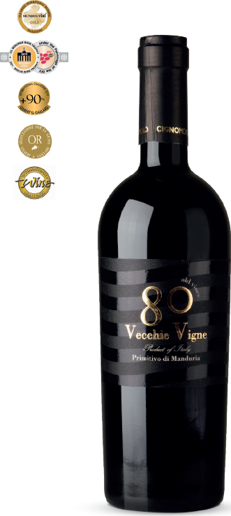Cignomoro Primitivo di Manduria, 80 Vecchie Vigne, DOC, Cignomoro, 14,5%, 0,75L