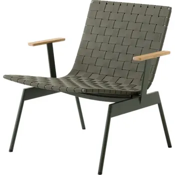 &Tradition Křeslo s područkami Ville AV45, bronze green