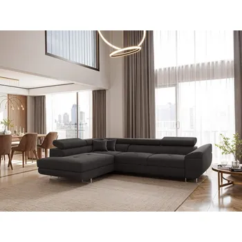 Sedací souprava Rozkládací sedací souprava do L Falio - Tmavě šedá 10 Varianta: Levá