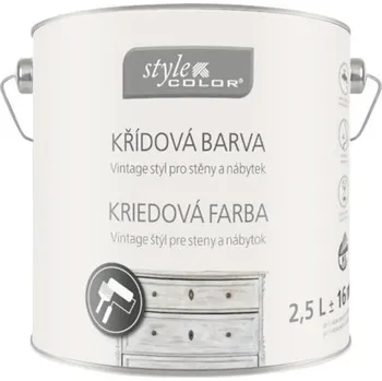 barva na zeď Křídová barva StyleColor šedá 2,5 l