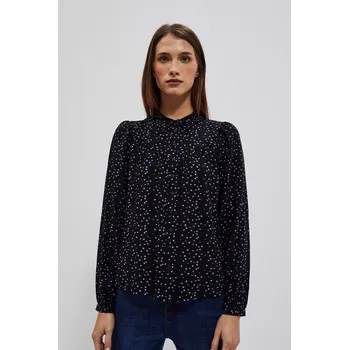 Dámská košile Vzorovaná košile Moodo černá | světle modrá | růžová 2180877