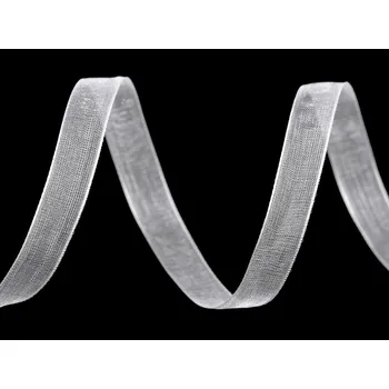 Galanterie Monofilová stuha šíře 10 mm, barva 1 (01) bílá